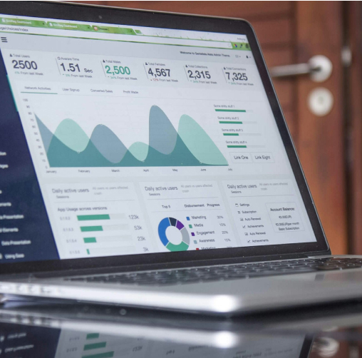 hr data on a laptop screen