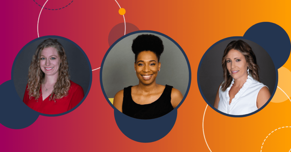 Headshots of Ashley Waters, Azizza Brinson and Ashley Wallace Jones in a collage